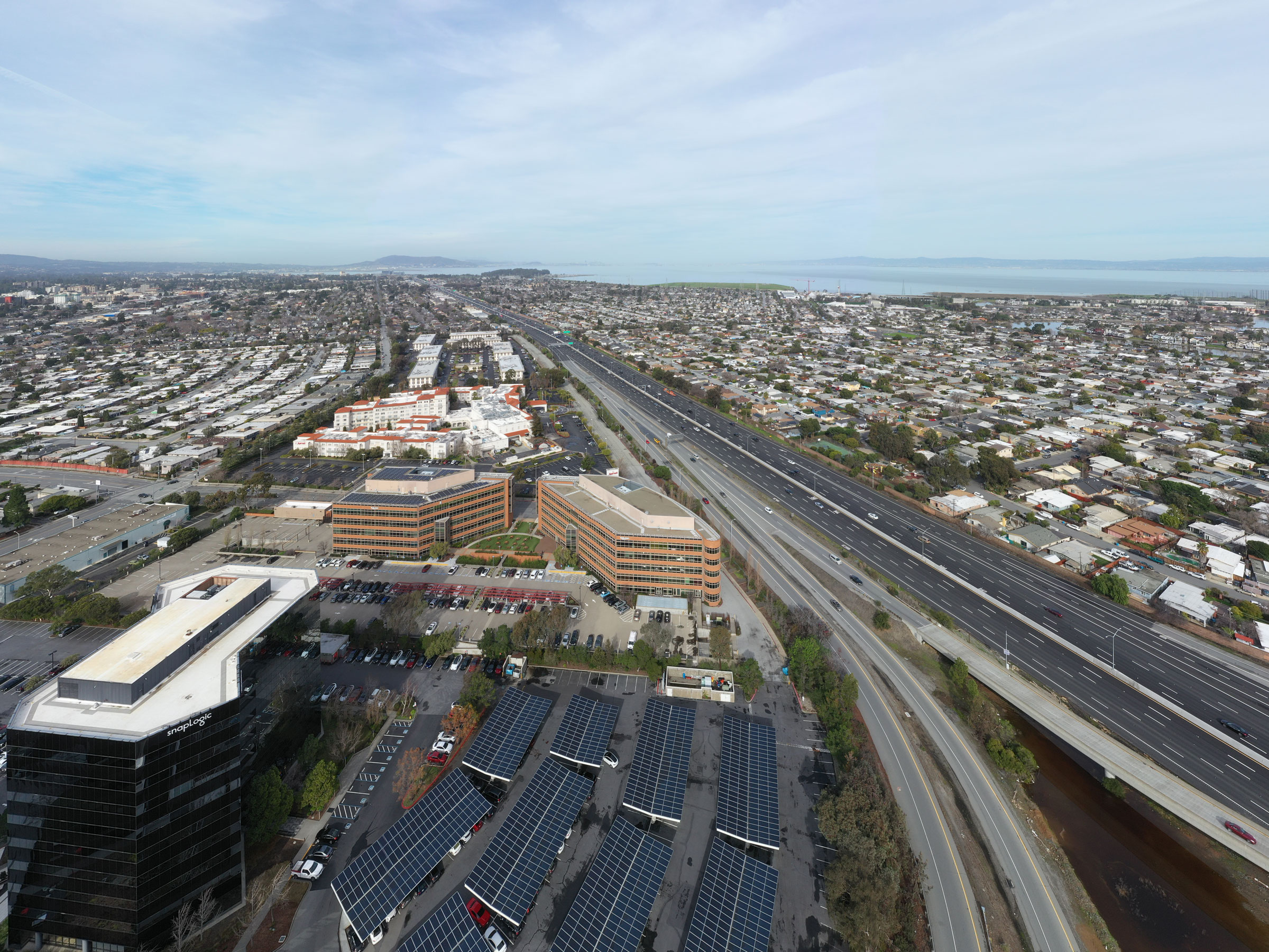 Aerial shot of 101