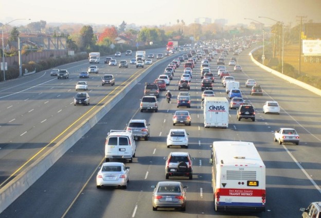 bus on highway