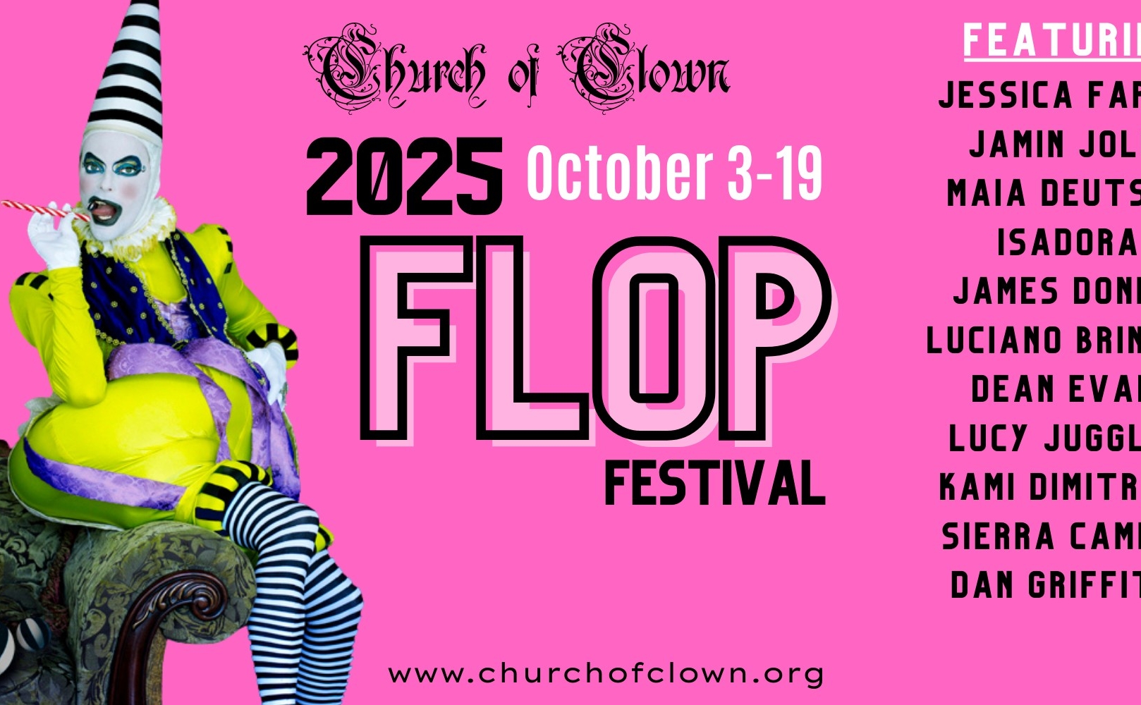 Ad for Flop Festival which goes from October 3 to 19 in San Francisco