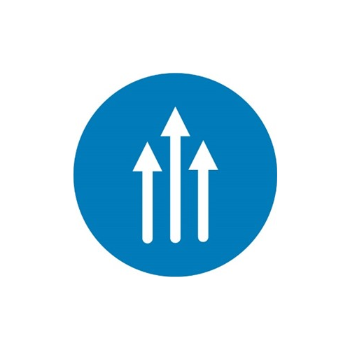 graphic displaying three arrows pointing upward in blue circle