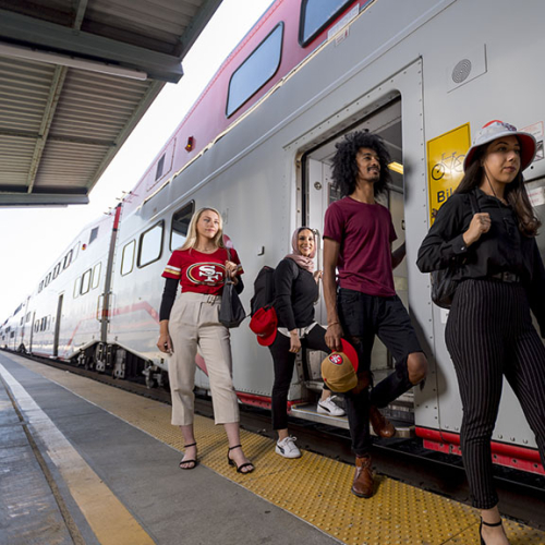 Caltrain riders