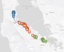 Online mapping tool for the TA's Active 101 project survey