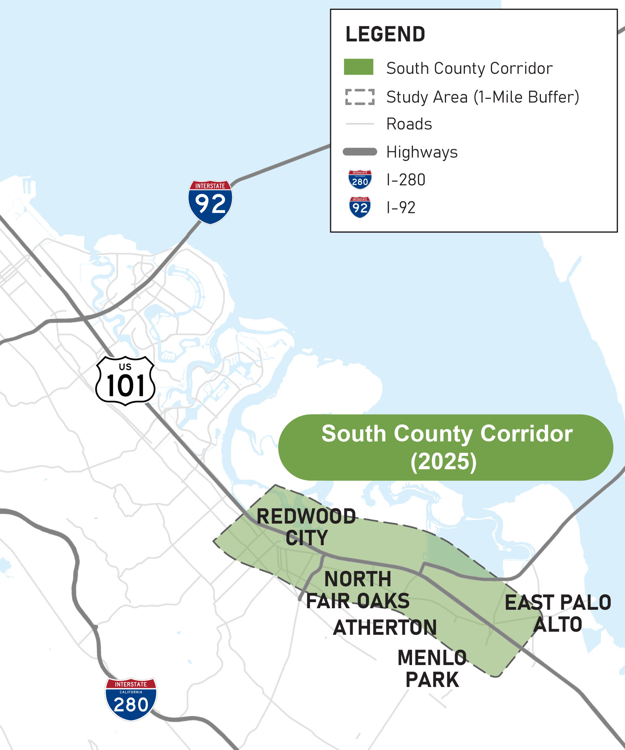 South County Corridor Project Location (2025)