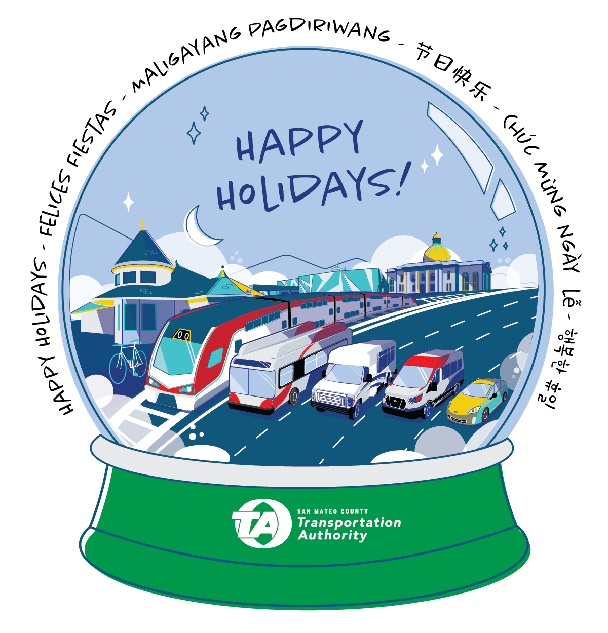 Transportation Authority Holiday Artwork